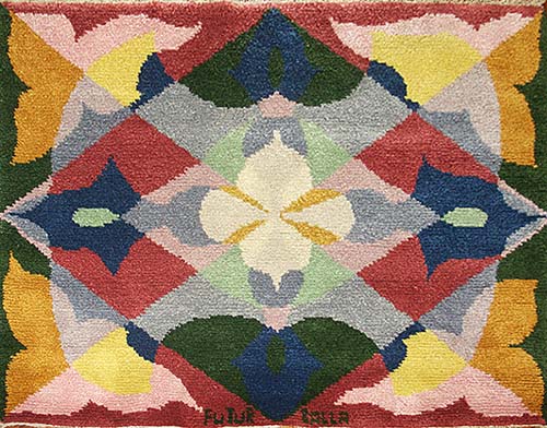 Pattern for carpet / Motivo per tappeto: Flowers + space / Fiori + spazio